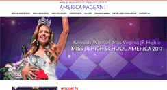 Desktop Screenshot of americashighschoolpageant.com